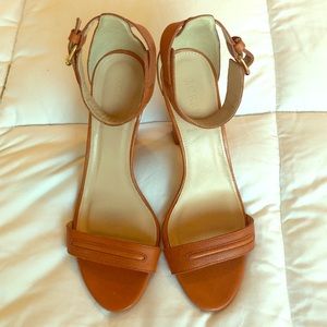J. crew Genuine Leather Heeled Sandal